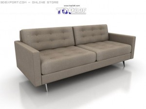 penthouse designer sofa Model 3D