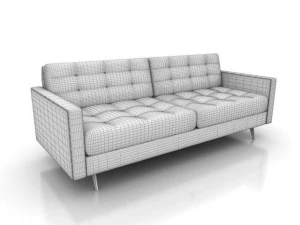 penthouse designer sofa 3D Model