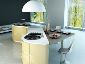 modern kitchen scene Model 3D