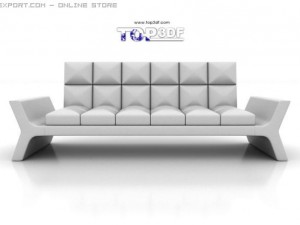 dix sofa Modello 3D