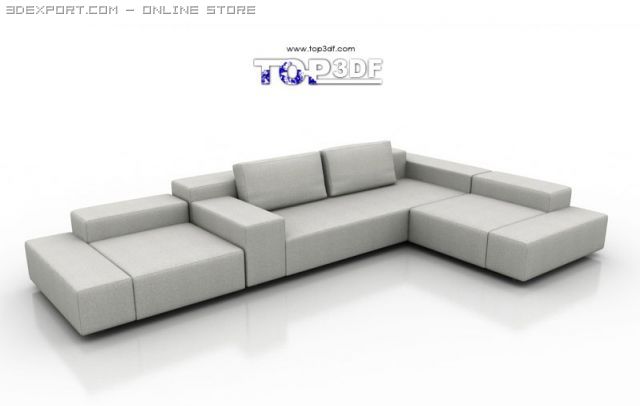 grow sofa 3D 모델 .c4d .max .obj .3ds .fbx .stl .blend 