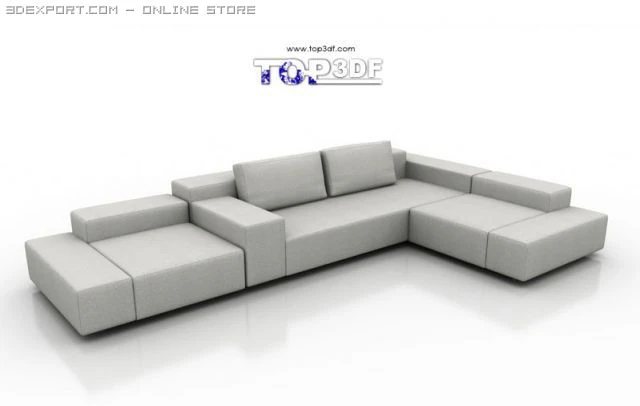 grow sofa 3D Model .c4d .max .obj .3ds .fbx .stl .blend 