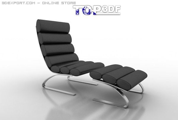 unico modern chaise 3D Model .c4d .max .obj .3ds .fbx .stl .blend 