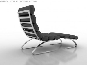 unico modern chaise 3D Model
