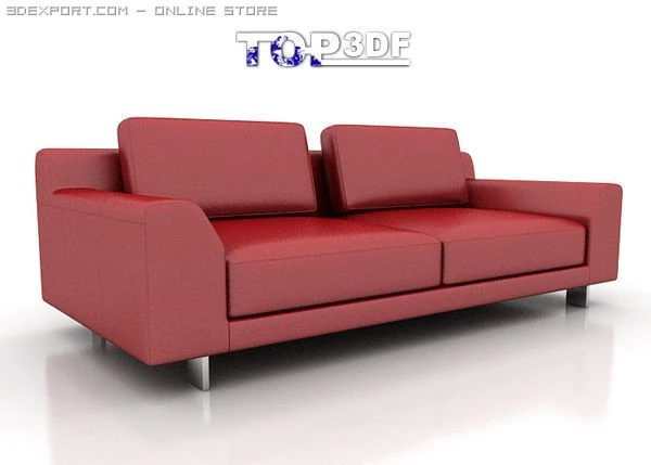 calligaris newport sofa 3D Model .c4d .max .obj .3ds .fbx .stl .blend