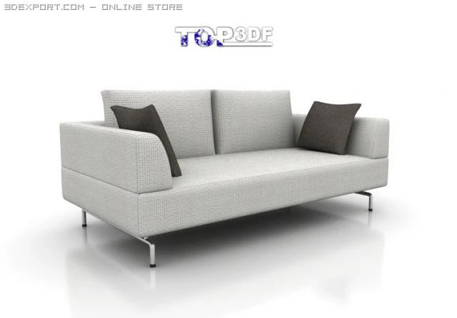 martini sofa 3D Model .c4d .max .obj .3ds .fbx .stl .blend 