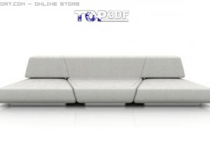 kanapa z klifu Model 3D