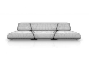 절벽 소파 3D 모델