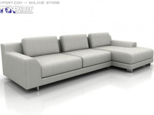 calligaris newport corner sofa Model 3D