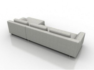 calligaris newport corner sofa Model 3D
