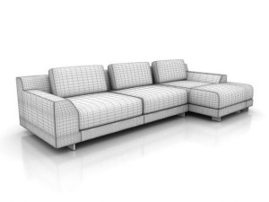 calligaris newport corner sofa Model 3D