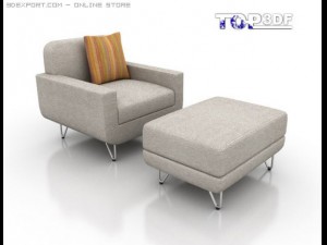 rado armchair Model 3D