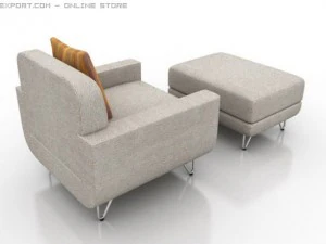 라도 안락의자 3D 모델
