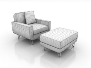 rado armchair 3D Model
