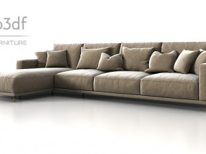 corner sofa Model 3D
