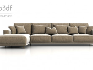corner sofa Model 3D