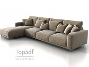 corner sofa Model 3D