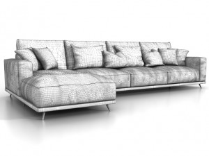 corner sofa Model 3D