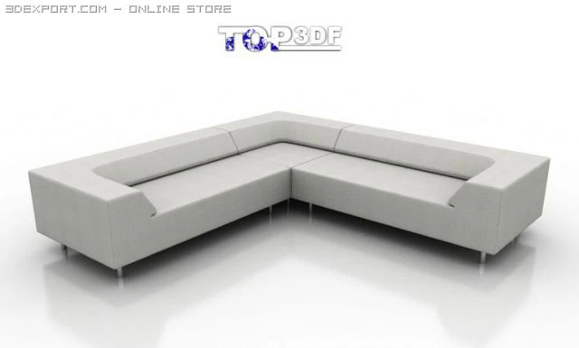 easy block sofa 3D Model .c4d .max .obj .3ds .fbx .stl .blend 