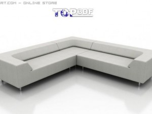 easy block sofa Model 3D