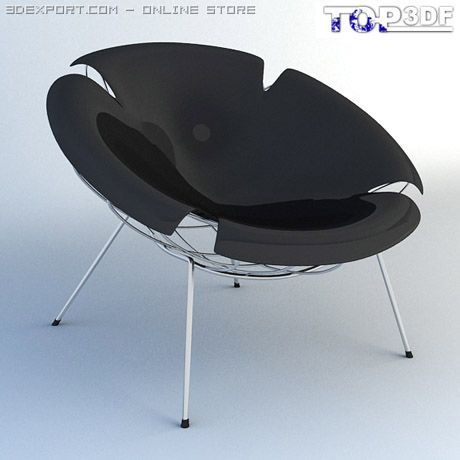 bean armchair Model 3D .c4d .max .obj .3ds .fbx .stl .blend 