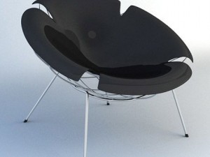bean armchair Model 3D