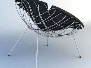 bean armchair Model 3D