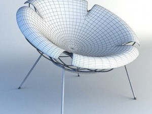 bean armchair Model 3D