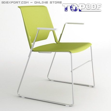very wire stacking chair 3D Model .c4d .max .obj .3ds .fbx .stl .blend 