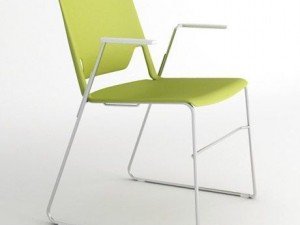 very wire stacking chair Model 3D