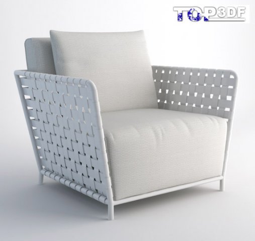 inout 801fw armchair 3D 模型 .c4d .max .obj .3ds .fbx .stl .blend 