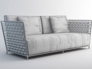 inout 801fw sofa Model 3D