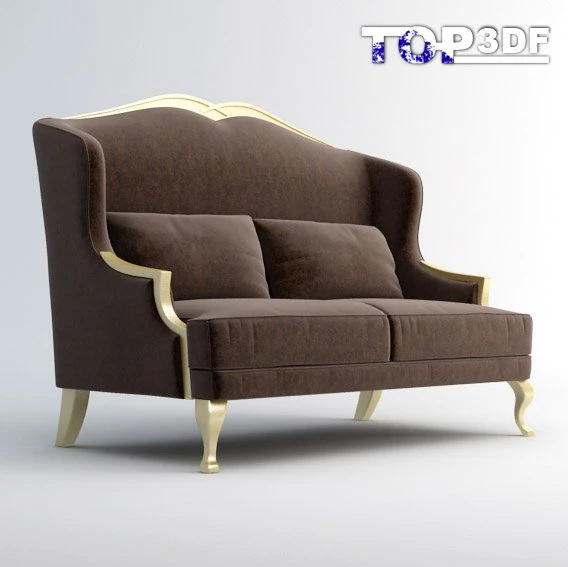 klasyczna sofa Model 3D .c4d .max .obj .3ds .fbx .stl .blend 