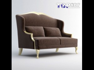 classical sofa Model 3D