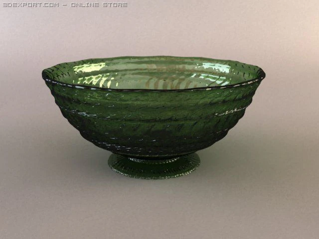 glass bowl 3D Model .c4d .max .obj .3ds .fbx .stl .blend 