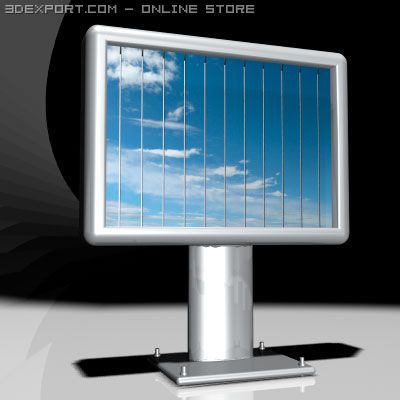 outdoor sign 3D Modell .c4d .max .obj .3ds .fbx .stl .blend 