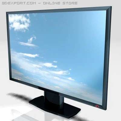 lcd tv 3D Model .c4d .max .obj .3ds .fbx .stl .blend 