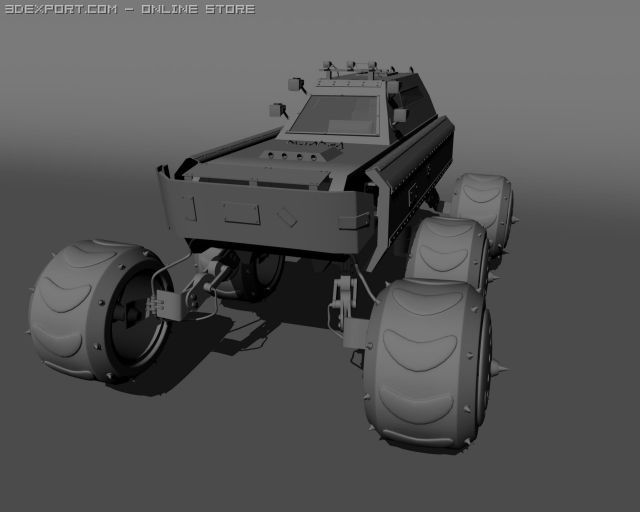 agressive car 3D Model .c4d .max .obj .3ds .fbx .stl .blend 