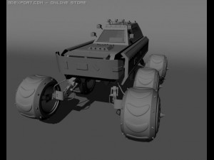 agressive car 3D Model