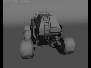agressive car 3D Model