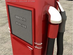gas station retro 3D Model