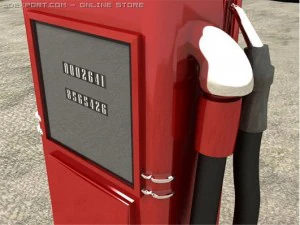 gas station retro 3D Model