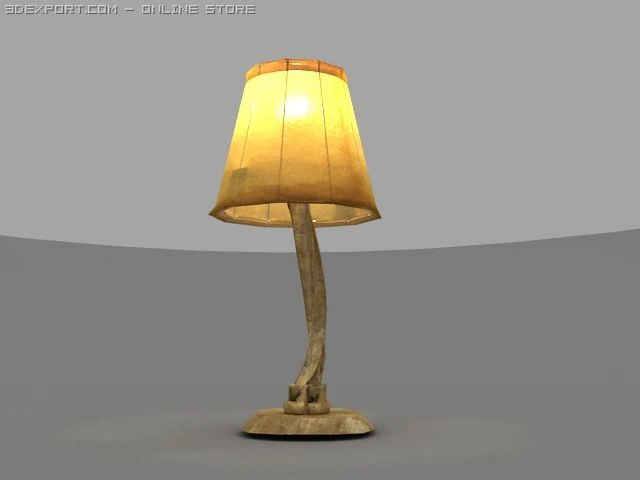 the old table lamp 3D Model .c4d .max .obj .3ds .fbx .stl .blend 