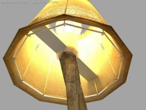 the old table lamp 3D Model
