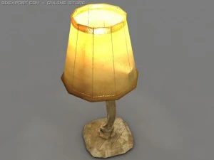 the old table lamp 3D Model