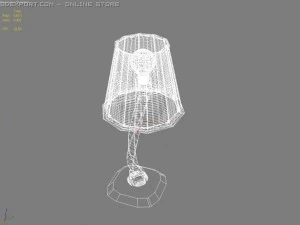 the old table lamp 3D Model