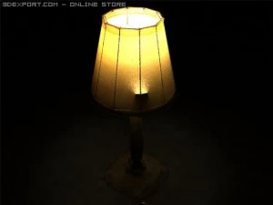 the old table lamp 3D Model
