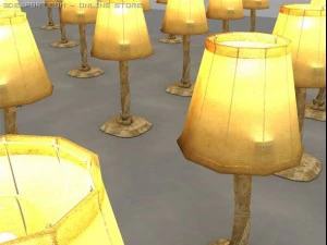 the old table lamp 3D Model