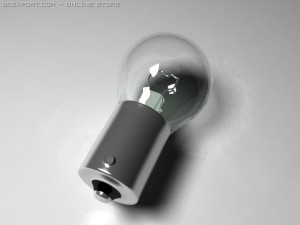 small old bulb 3D Model