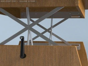 small configurable table 3D Model